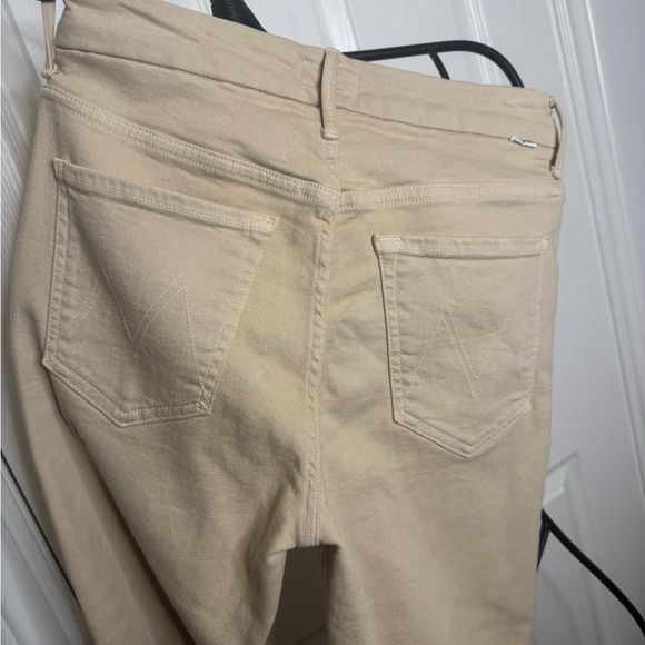 MOTHER Jeans The High Waisted Looker Ankle Fray - Khaki NWOT - Picture 3 of 10